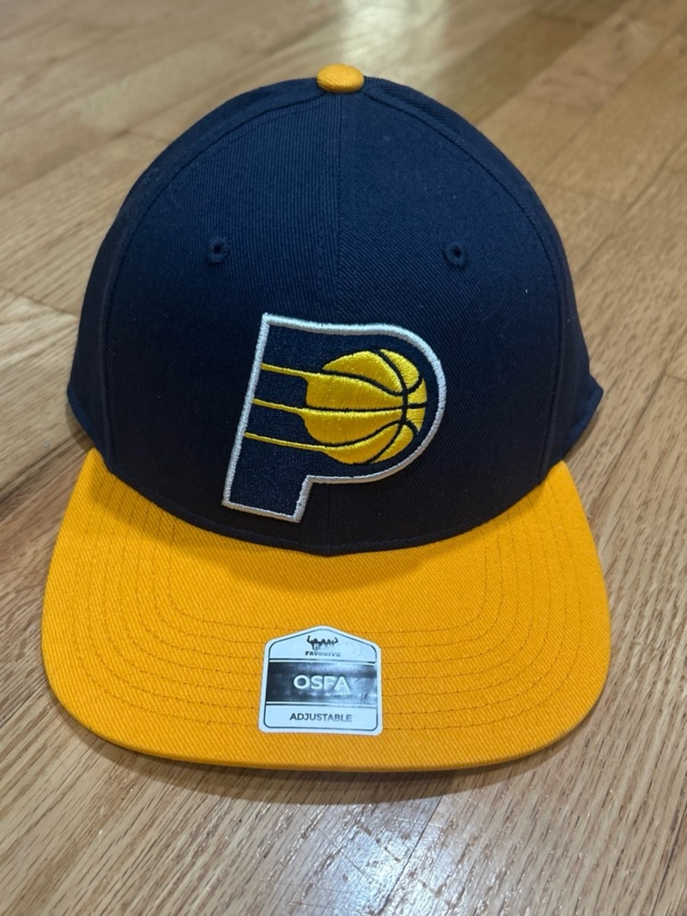 Fan Favorite Indiana Pacers NBA Snapback Adjustable Cap - One Size Navy/Yellow